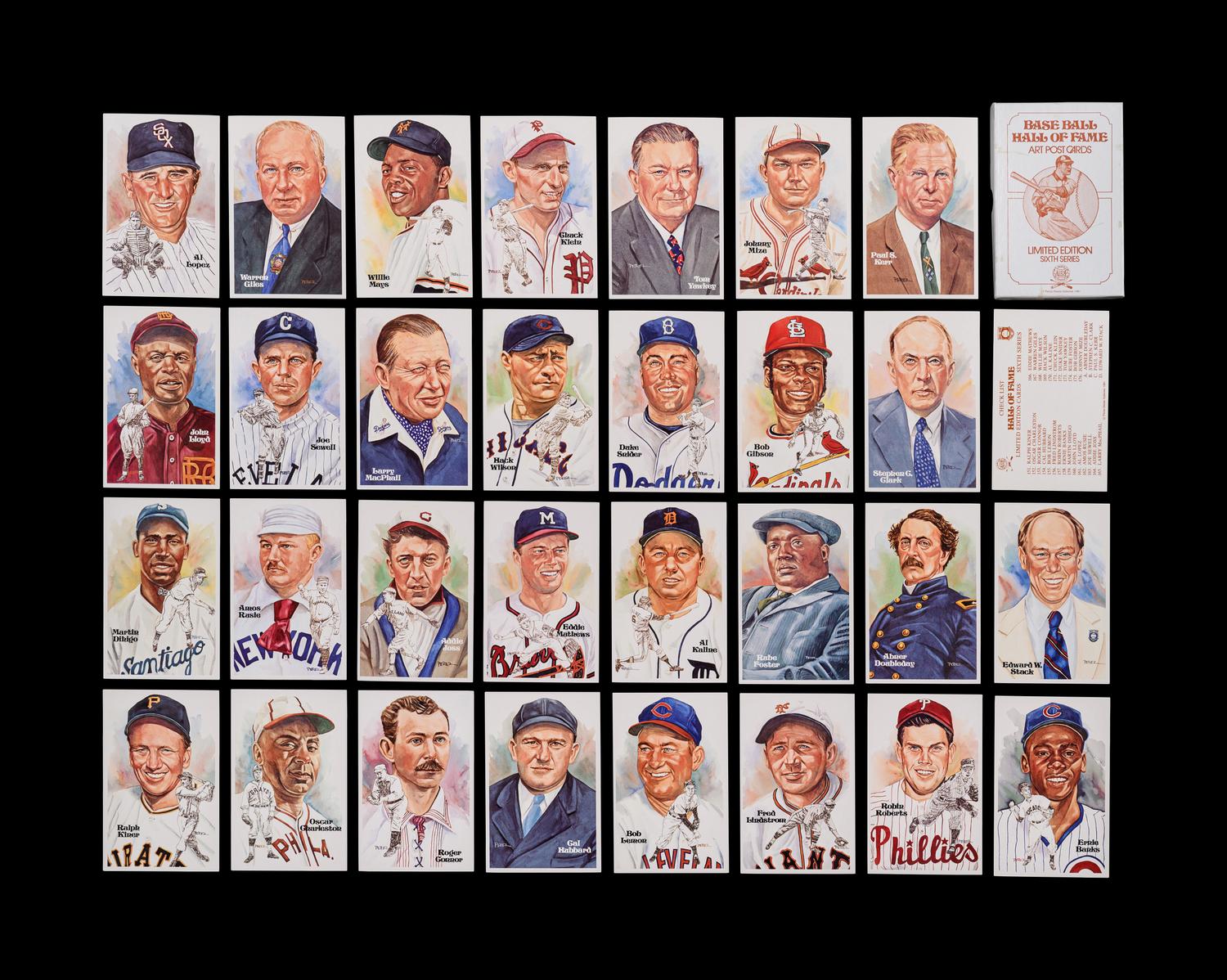 A Complete Run of 1980-2002 Series One Through Fifteen Perez-Steele Baseball Hall of Fame Post Cards