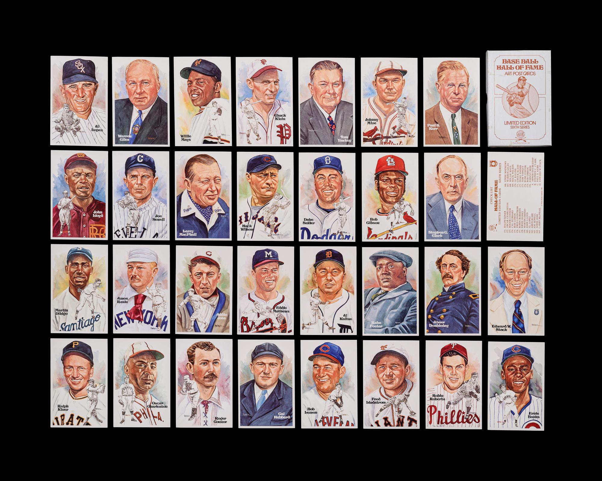 A Complete Run of 1980-2002 Series One Through Fifteen Perez-Steele Baseball Hall of Fame Post Cards