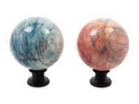 Two Rock Crystal Table Ornaments