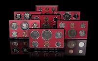 *A Collection of Seven United States Six-Coin Proof Sets