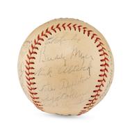 A 1937 Washington Senators Team Signed Autograph Baseball Including Bucky Harris (JSA Letter of Authenticity),