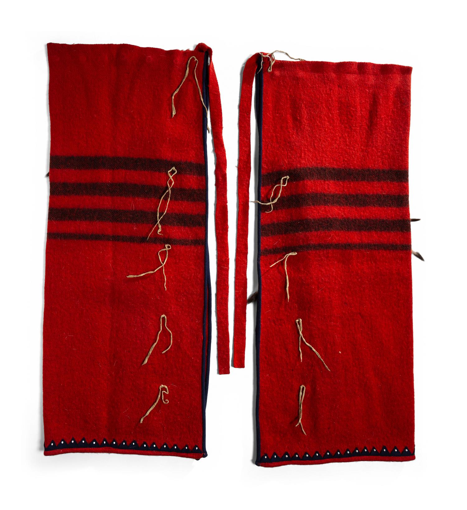 Sioux Beaded Wool Leggings