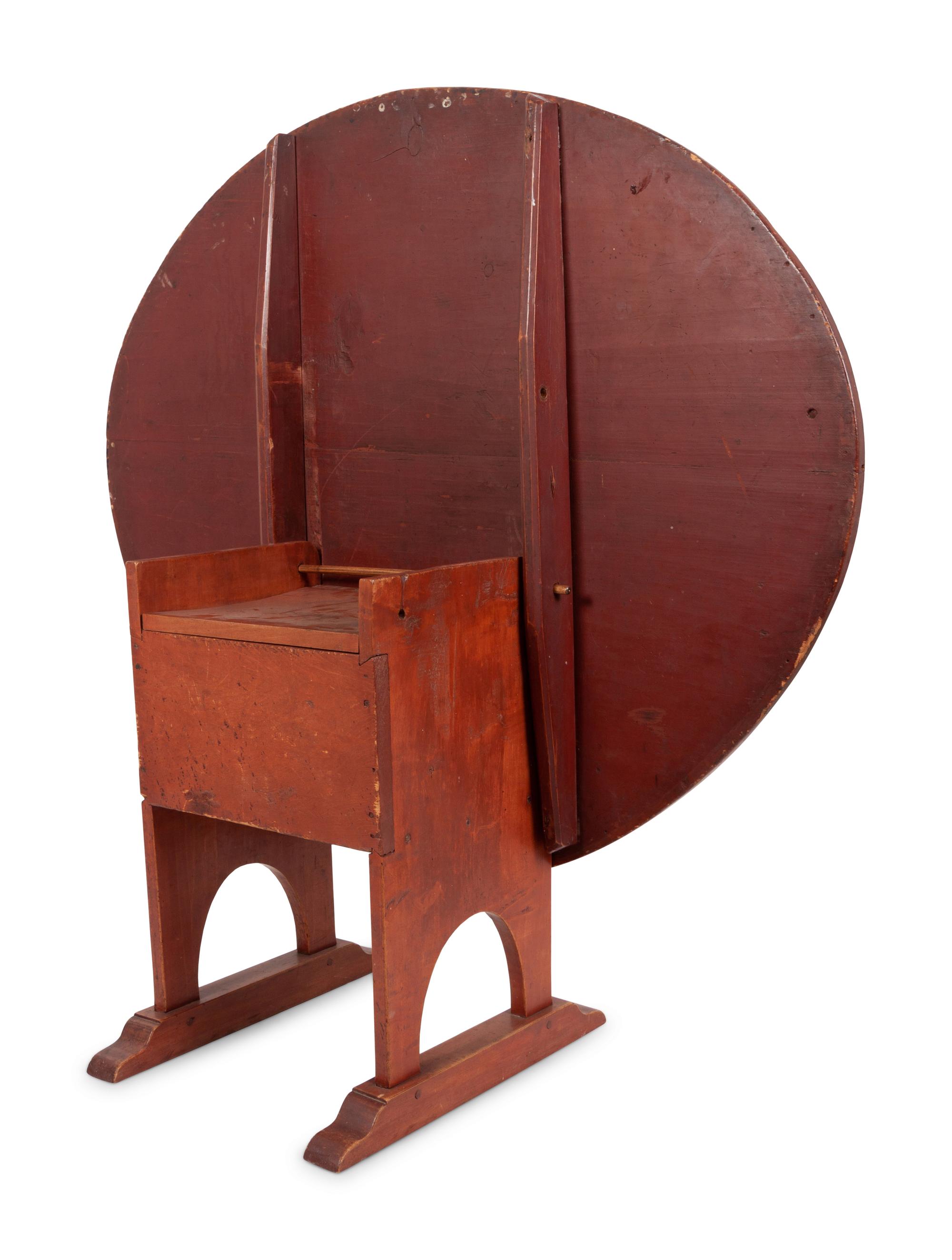 A Country Pine Top Hutch Table