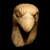 A Byzantine or Late Roman Marble Eagle Head