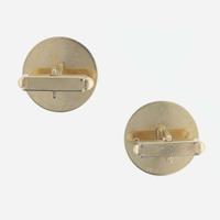 Two pairs of 14K yellow gold cufflinks