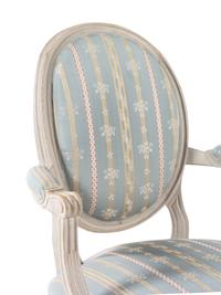 A Set of Four Louis XVI Grey-Painted Fauteuils