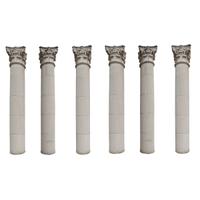 Six Monumental Limestone Columns from the Chicago Mercantile Exchange Building, designed by Chicago architect Alfred Alschuler 45.5" W — United States, Circa 1927