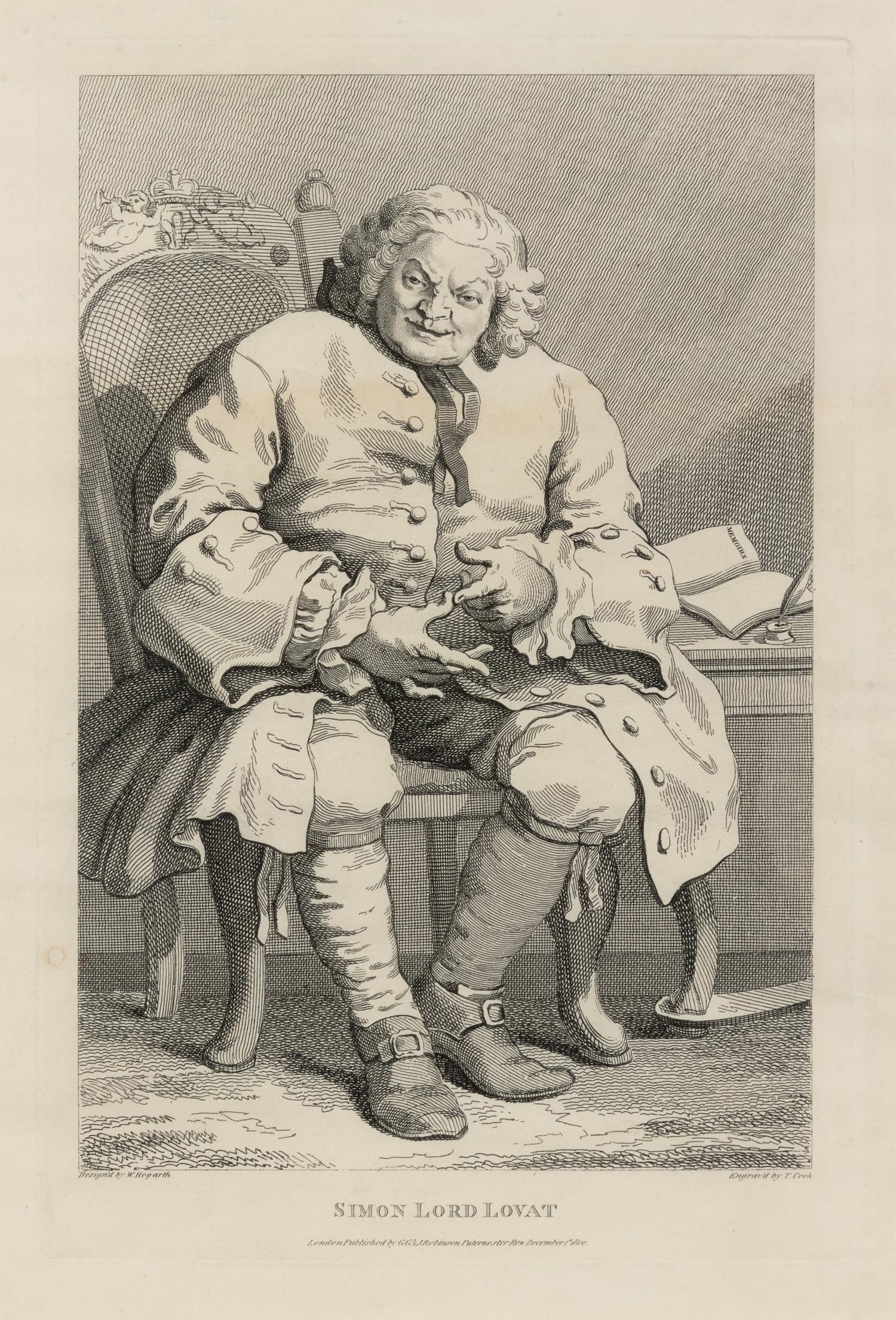 A group of four 19th and 20th Century European Prints (After James Abbott McNeill Whistler, William Hogarth, Charles François Daubigny and an unknown artist)