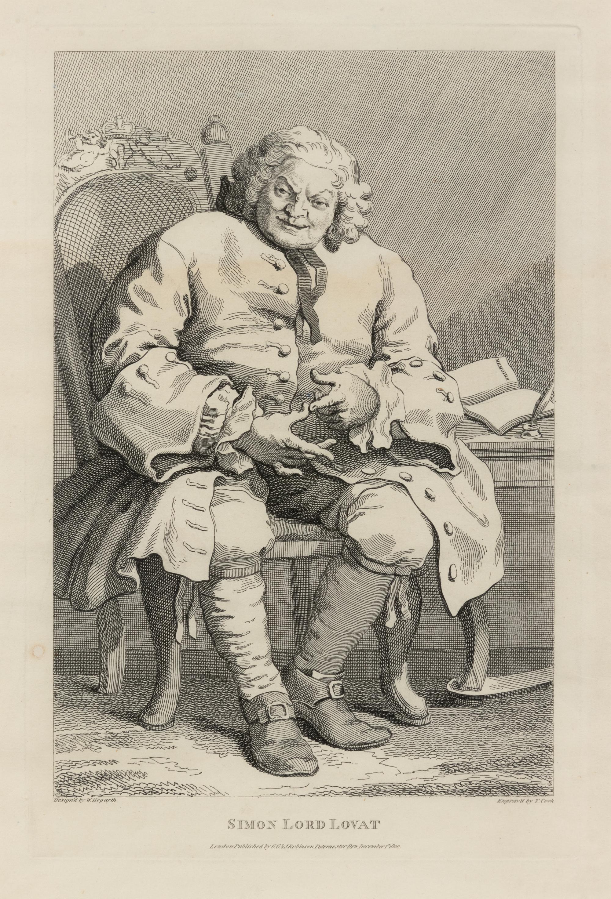 A group of four 19th and 20th Century European Prints (After James Abbott McNeill Whistler, William Hogarth, Charles François Daubigny and an unknown artist)