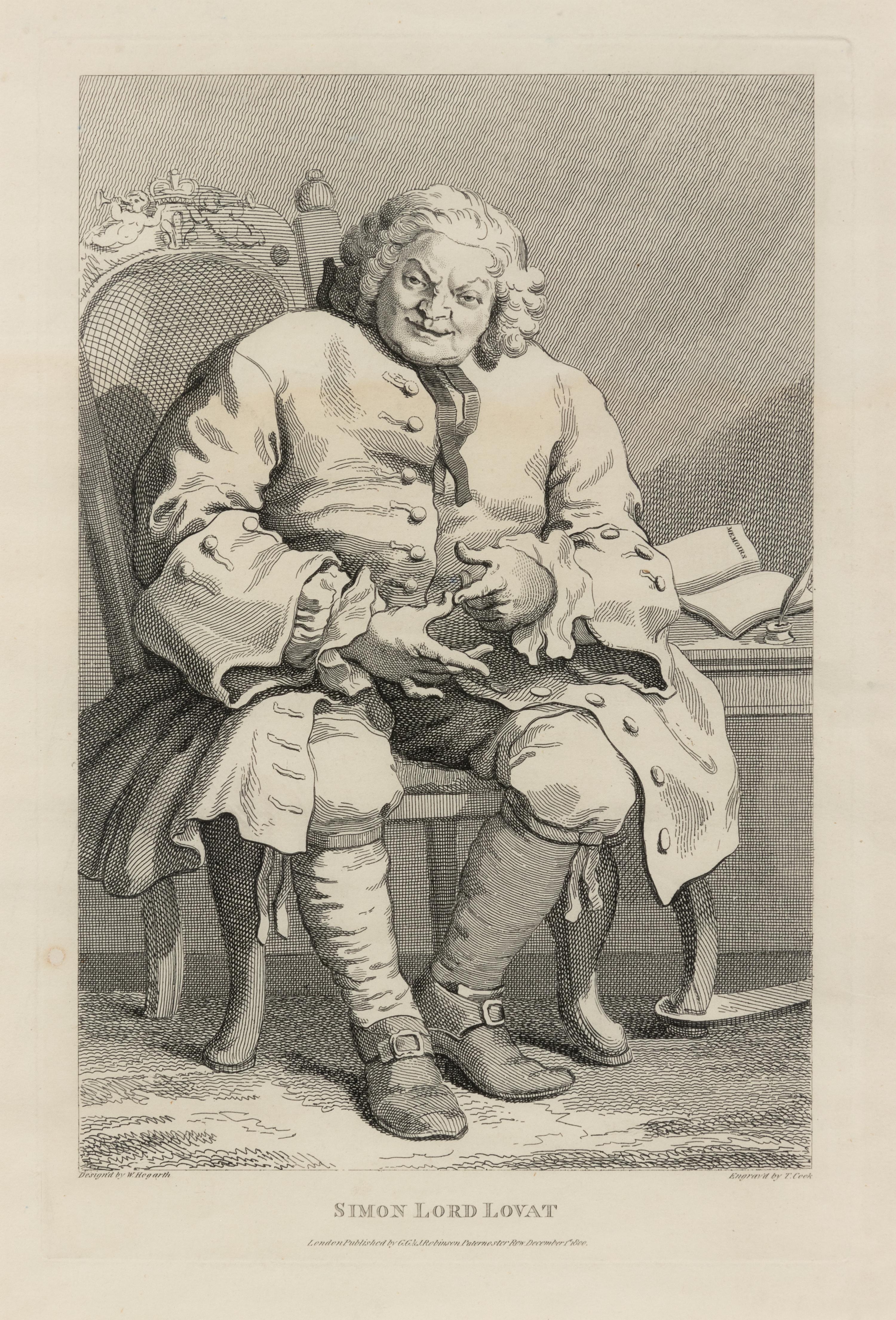 A group of four 19th and 20th Century European Prints (After James Abbott McNeill Whistler, William Hogarth, Charles François Daubigny and an unknown artist)