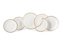 A Limoges Gilt Porcelain Dinner Service