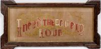 Four Victorian Needleworks Width of widest overall 25 1/2 inches. — 19TH CENTURY