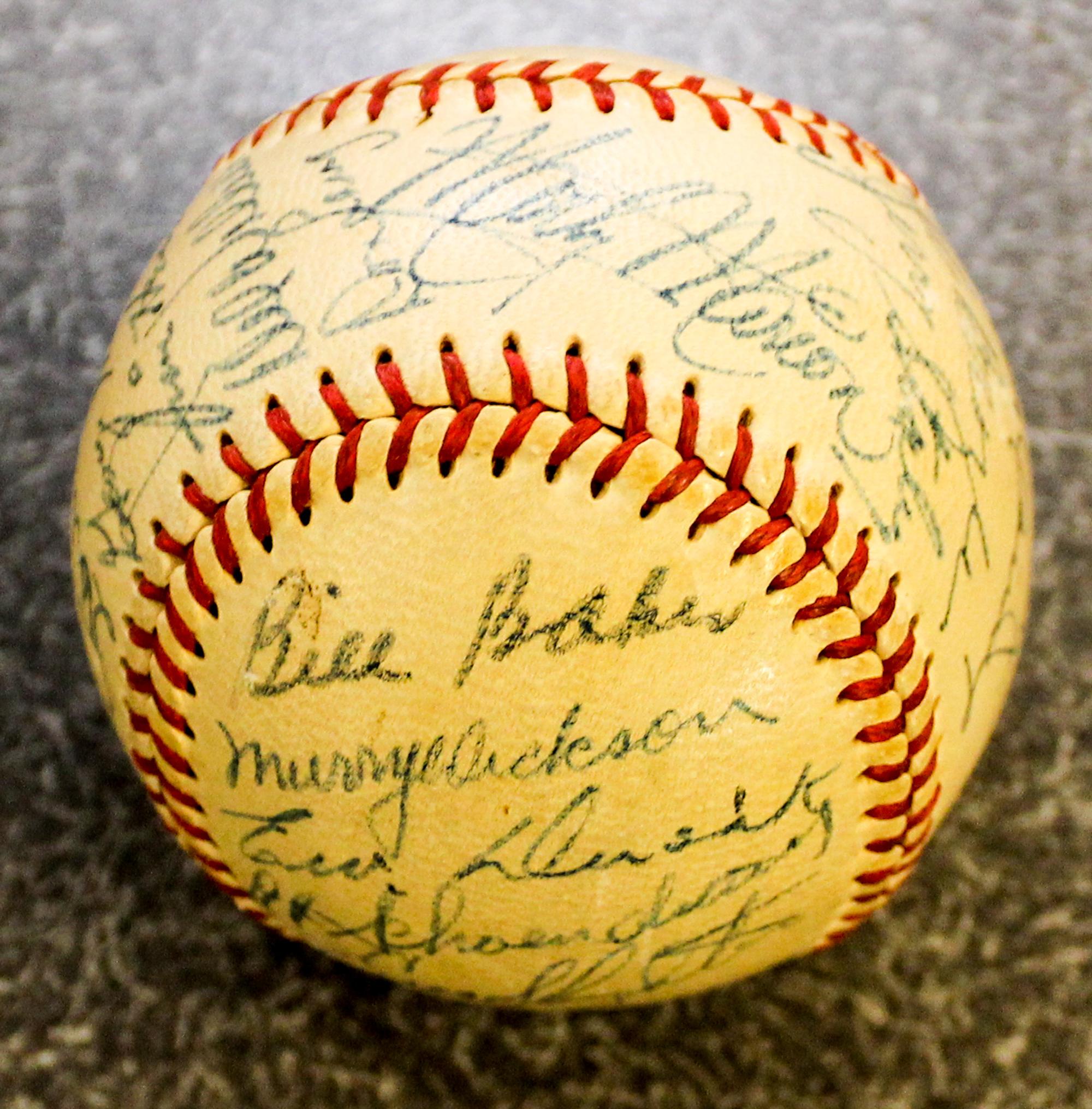 An Autographed St. Louis Cardinals Baseball.