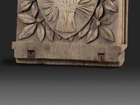 A Pair of English Carved Wood Baker's Shop Architectural Panels