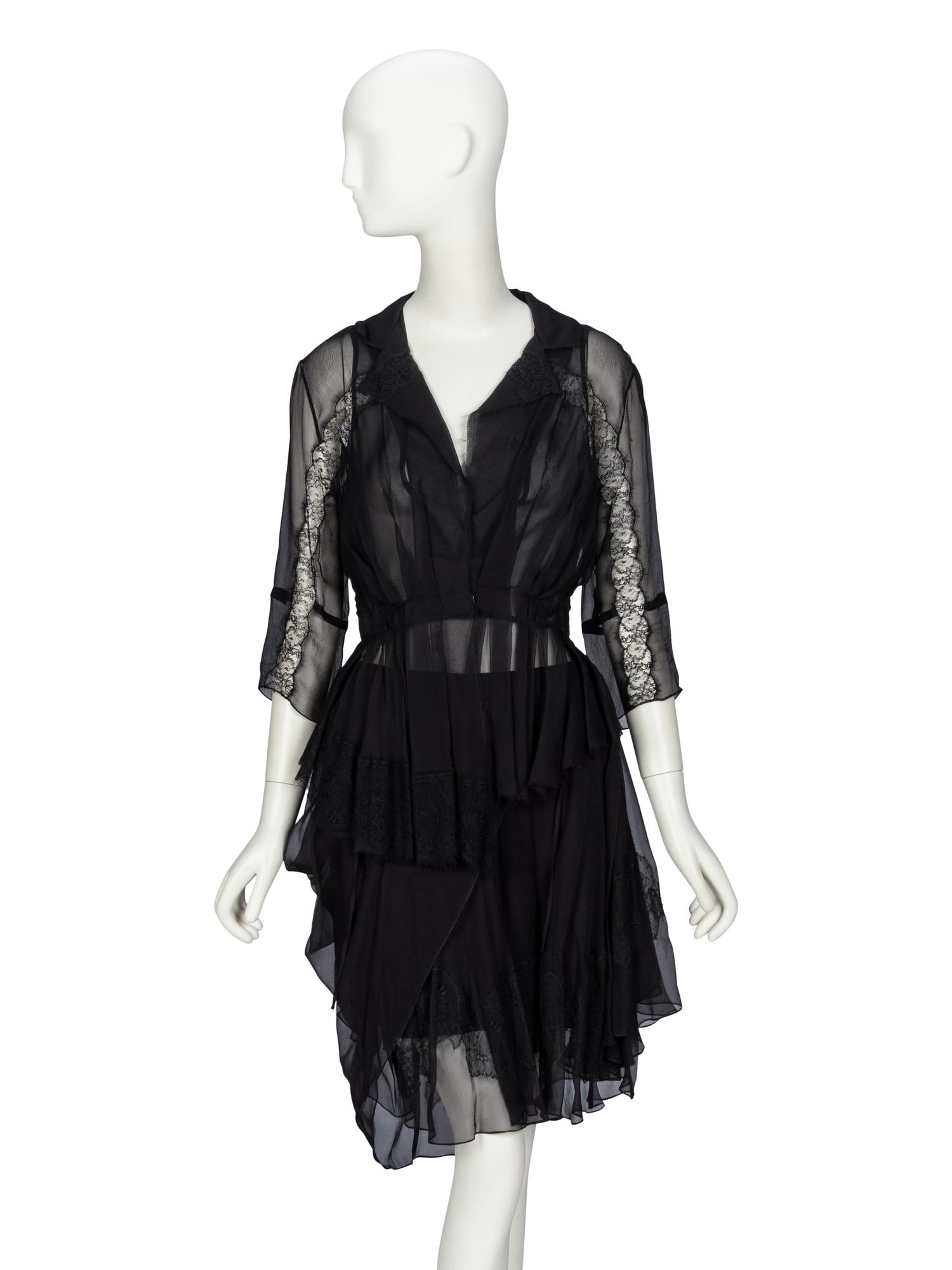 Nina Ricci & Christian Dior, Silk Blouse & Skirt