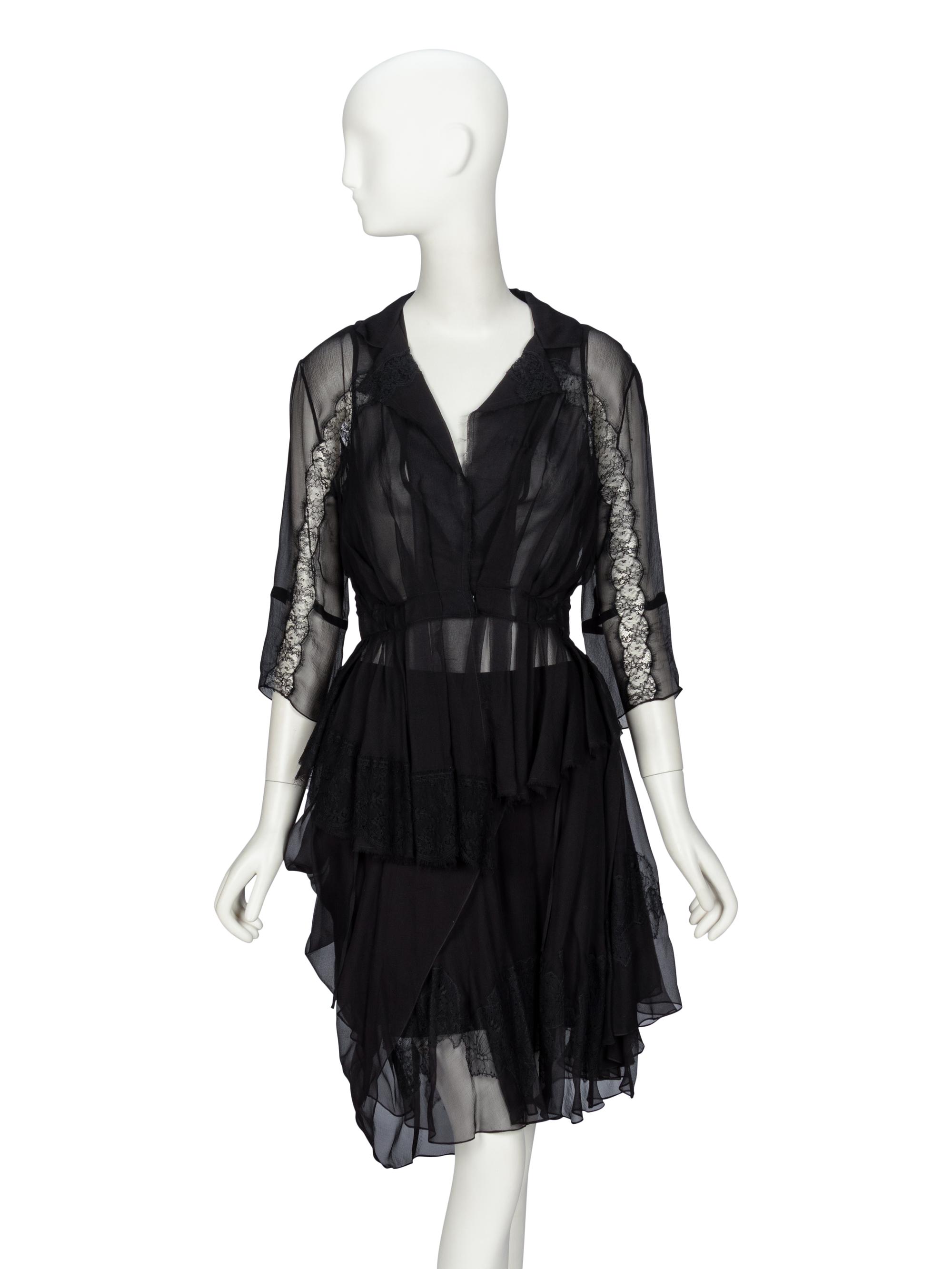 Nina Ricci & Christian Dior, Silk Blouse & Skirt