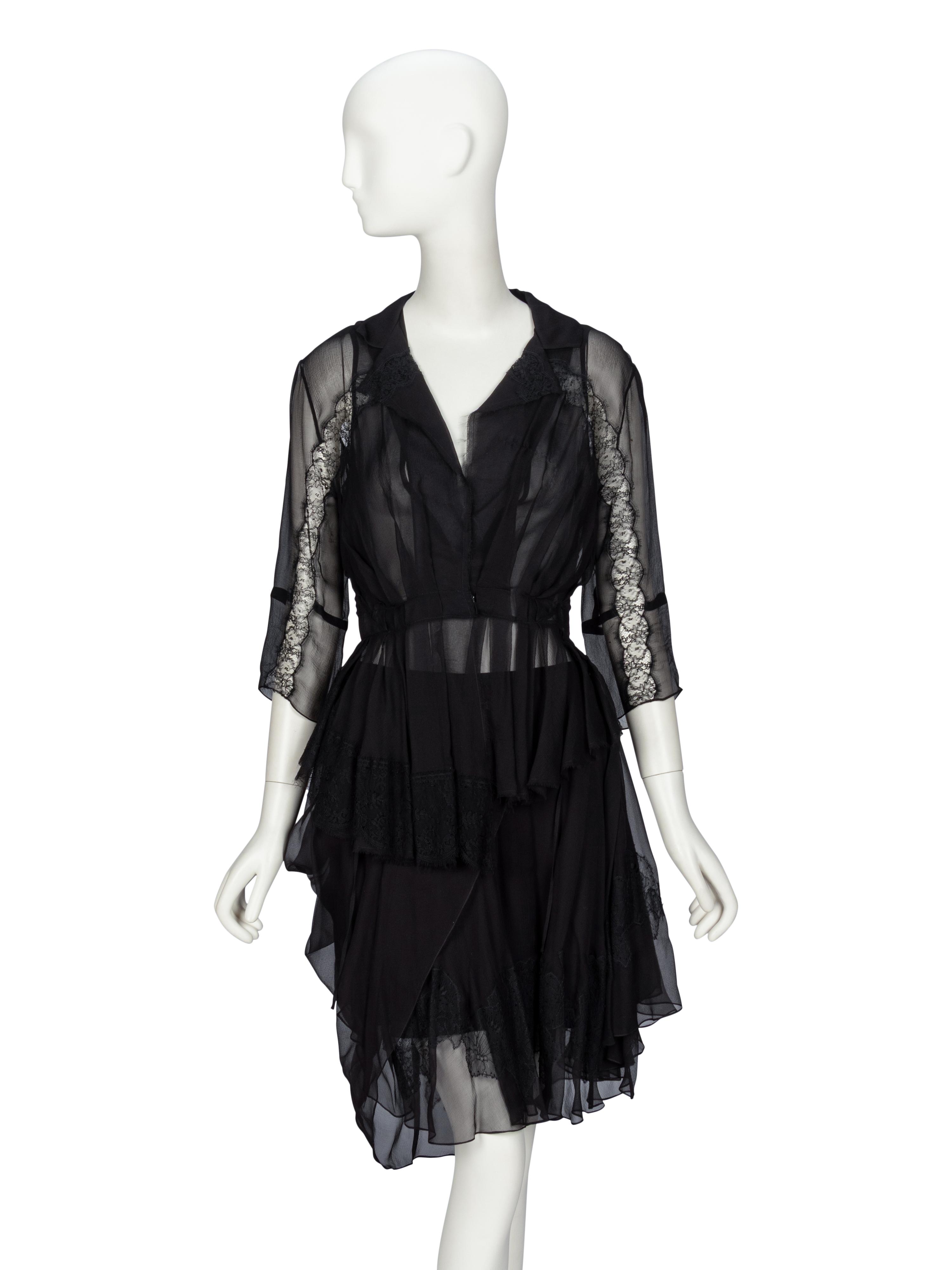 Nina Ricci & Christian Dior, Silk Blouse & Skirt