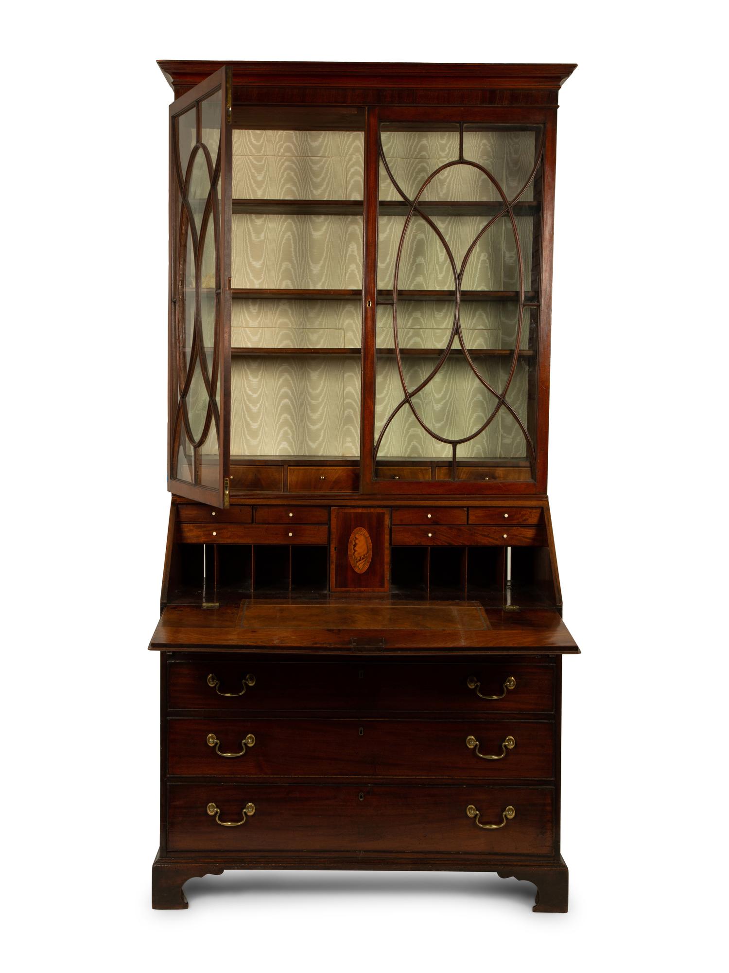 A George III Mahogany Secretary Cabinet — 18TH CENTURY