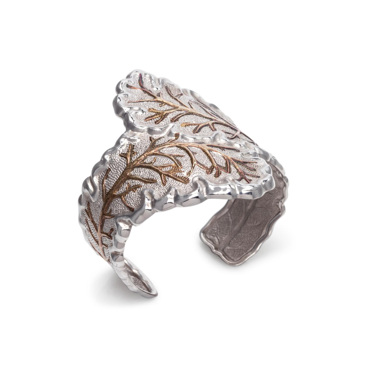 BUCCELLATI, STERLING SILVER CUFF BRACELET