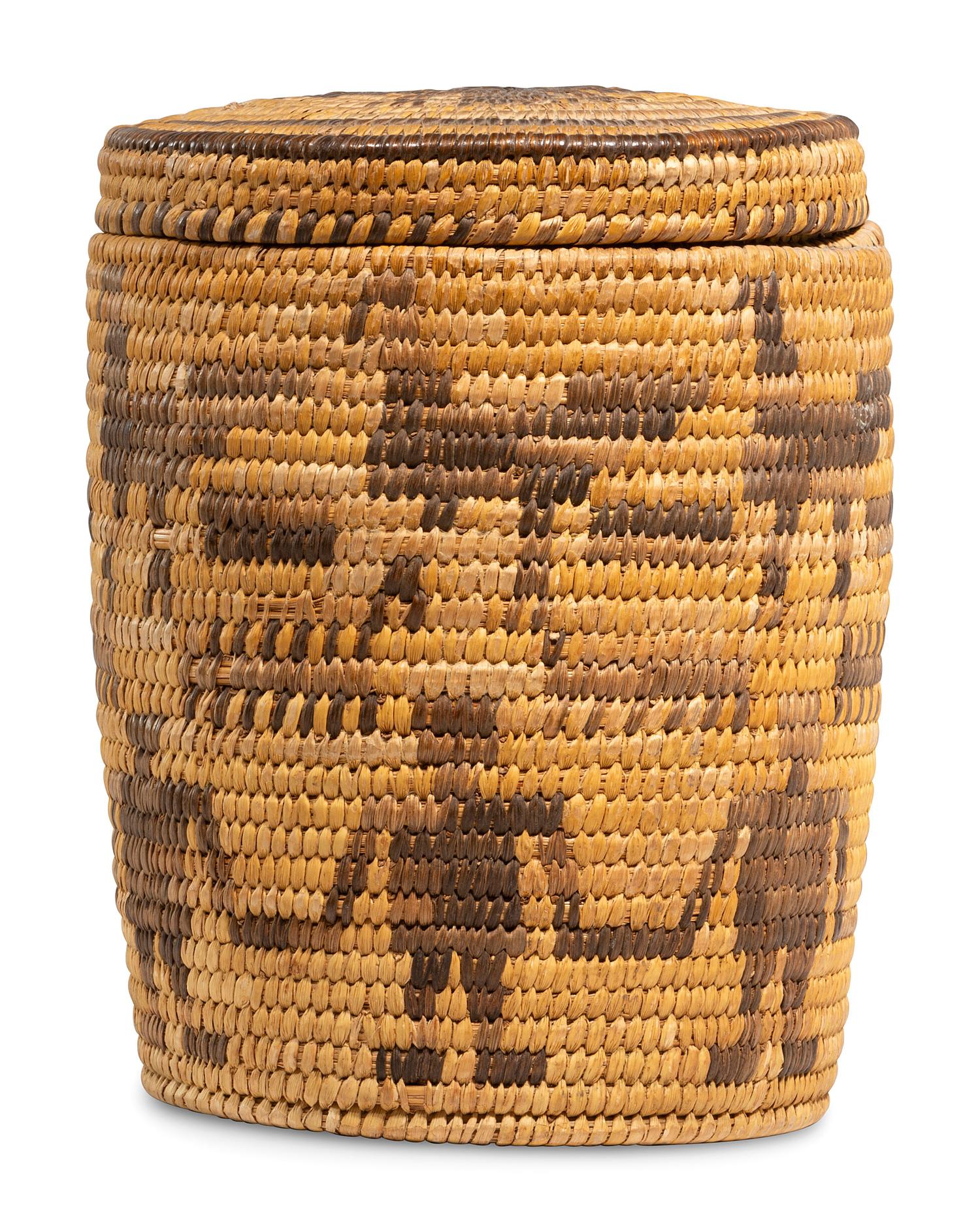 Tohono O'odham Lidded Figural Basket