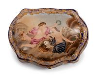 A Sevres Style Bronze-Mounted Porcelain Casket