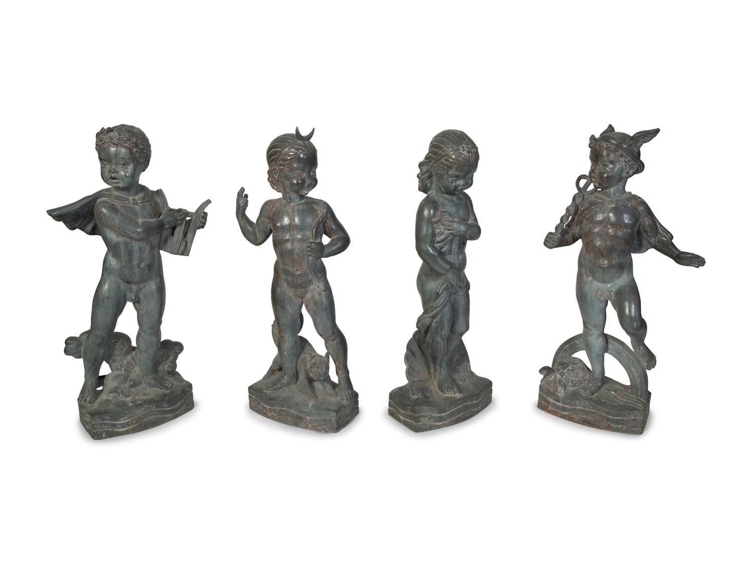 Four Works from The Childhood of Gods Series: Mercury , Venus , Apollo and Diana