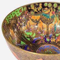 A Wedgwood Flame Fairyland Lustre Imperial Bowl UK, circa 1925