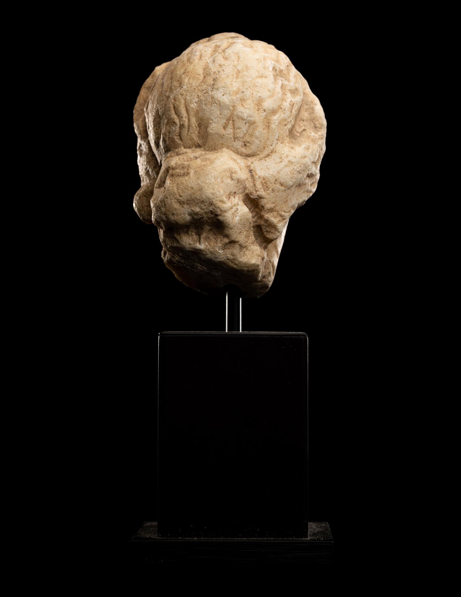 A Roman Marble Head of a Woman
