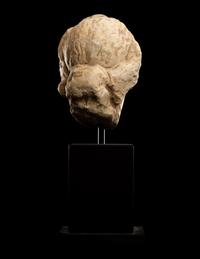 A Roman Marble Head of a Woman