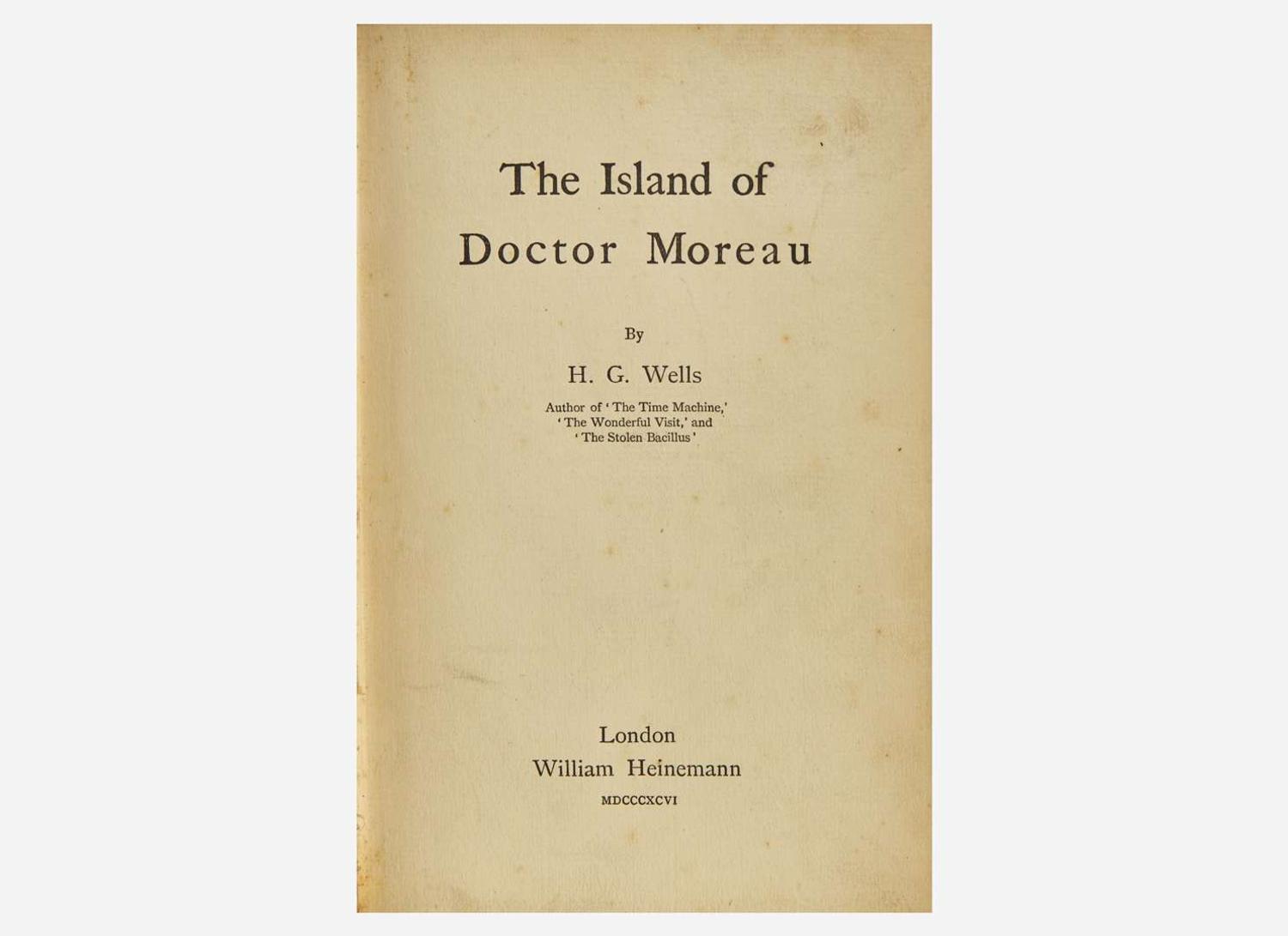 [Literature] Wells, H.G.: The Island of Dr. Moreau