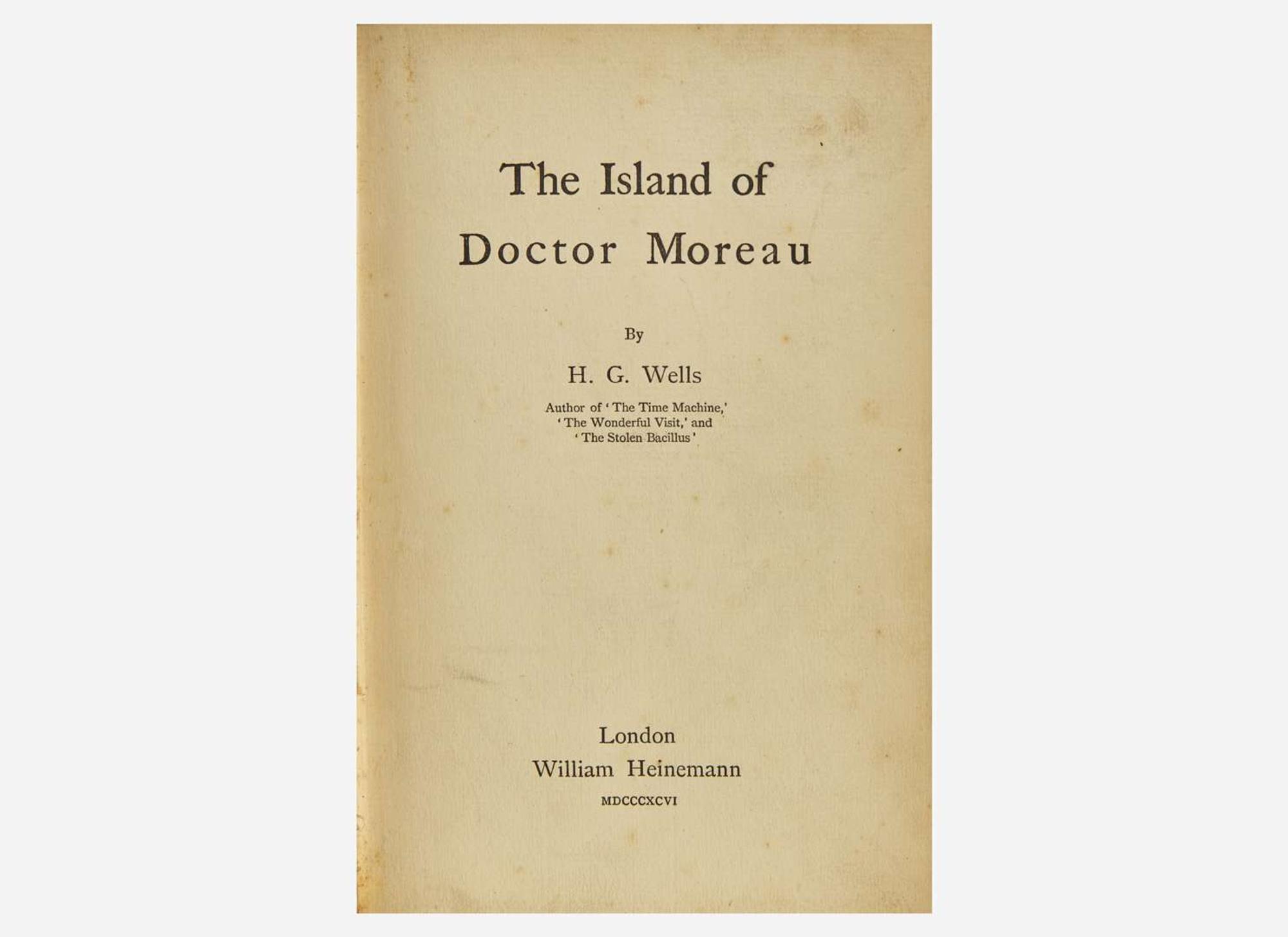 [Literature] Wells, H.G.: The Island of Dr. Moreau