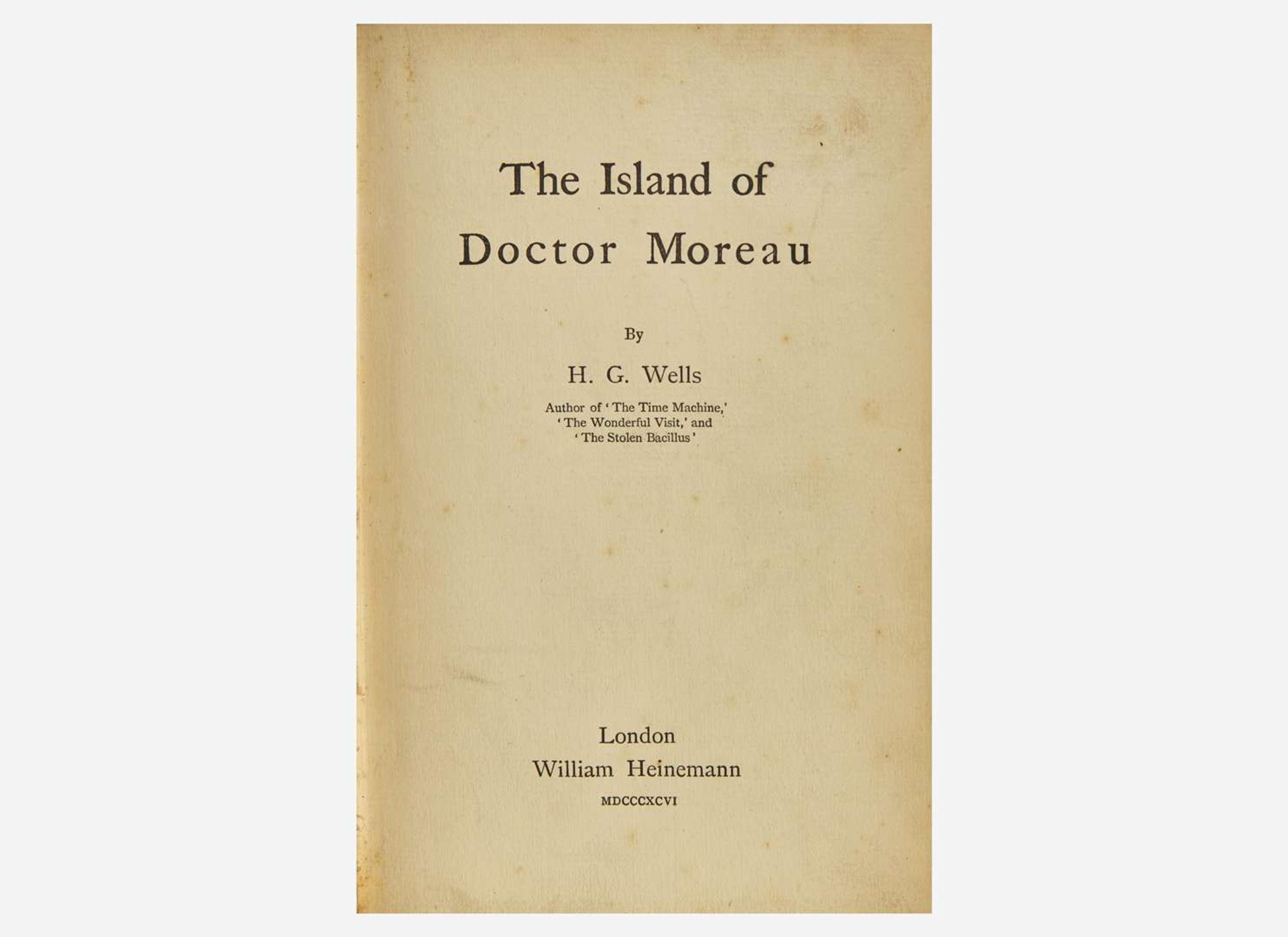 [Literature] Wells, H.G.: The Island of Dr. Moreau