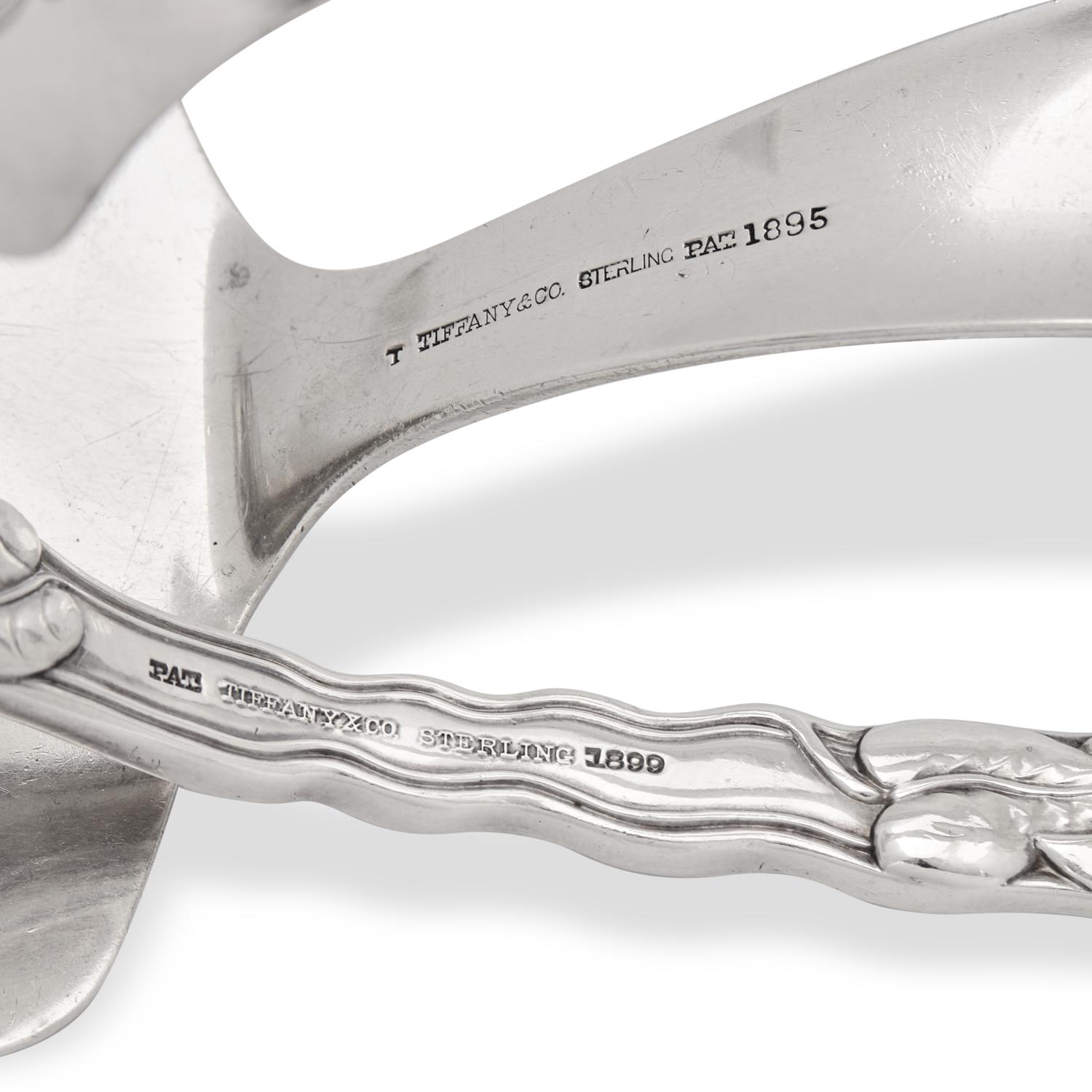 A Sterling Silver Asparagus Tongs and Fork