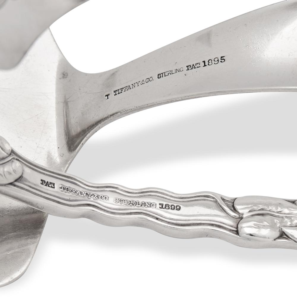 A Sterling Silver Asparagus Tongs and Fork