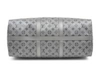 Louis Vuitton Limited Edition Split Keepall Bandoulière 50 in Black and Silver Monogram Canvas, Kim Jones, 2018