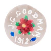 Four Union Glass Co. Commemorative Glass Paperweight