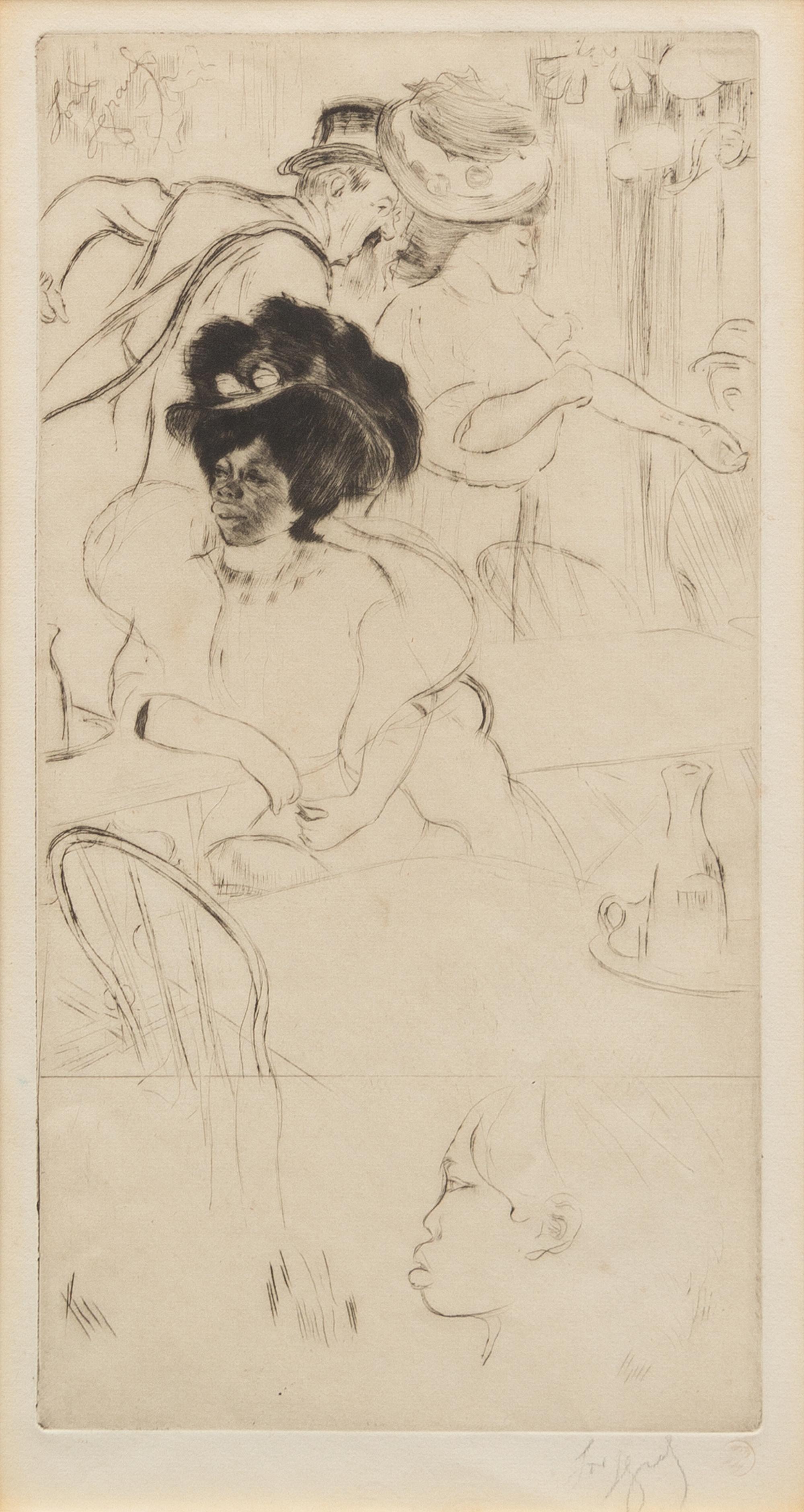 Louis Auguste Mathieu Legrand, (French, 1863-1951), Les bars, 1909 (Suite of 8)
