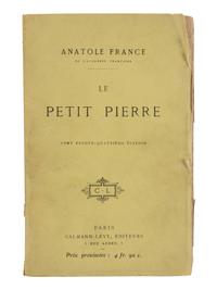 FRANCE, Anatole (1844-1924). Le Petit Pierre . Paris: Calmann-Levy, 1918.
