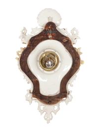 A Continental Majolica Wall Clock