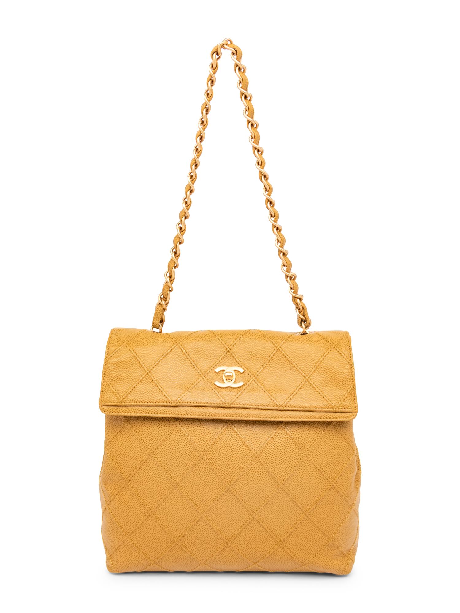 CHANEL, TOPSTITCHED TALL FLAP BAG