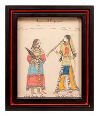 Lakota Courting Scene