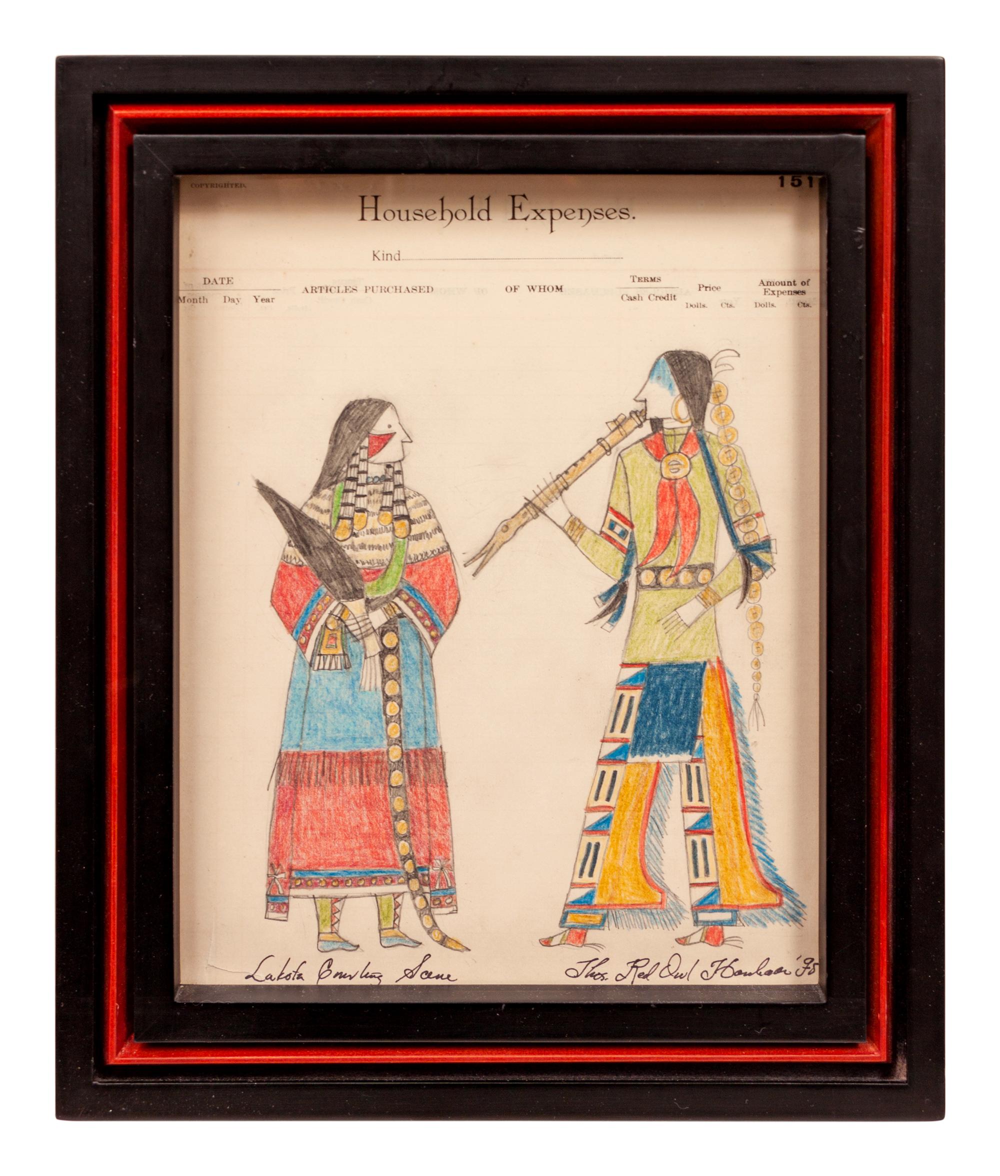 Lakota Courting Scene