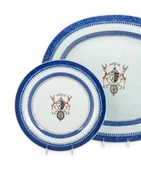 Three Chinese Export Porcelain Armorial Articles