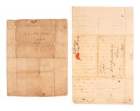 [WAR OF 1812]. Colonel Albert Lockwood's farewell address to his Connecticut regiment as recorded by Barnabas Allen accompanied by two War of 1812 soldiers' letters.