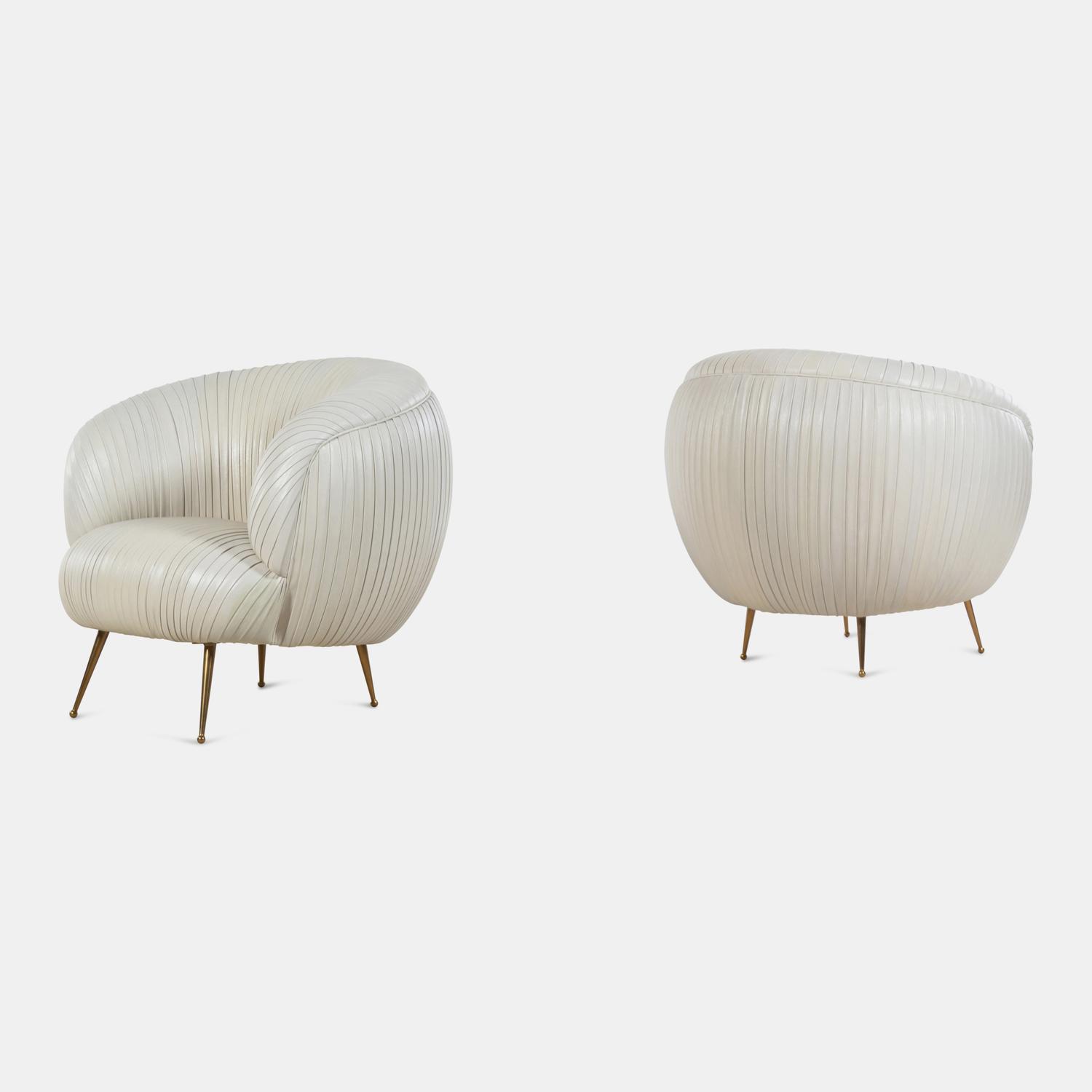 Pair of 'Souffle' Lounge Chairs