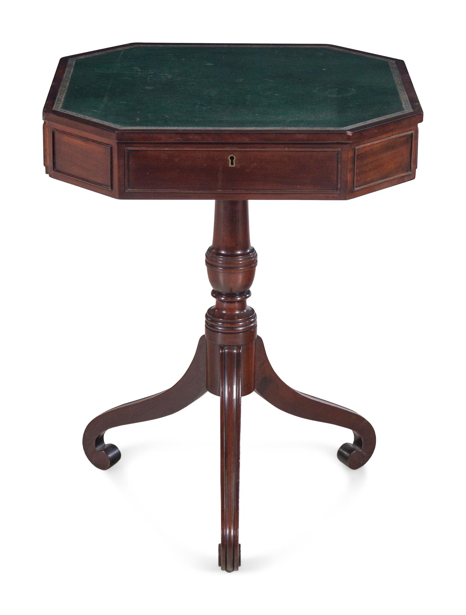 A Regency Style Mahogany Small Writing Table