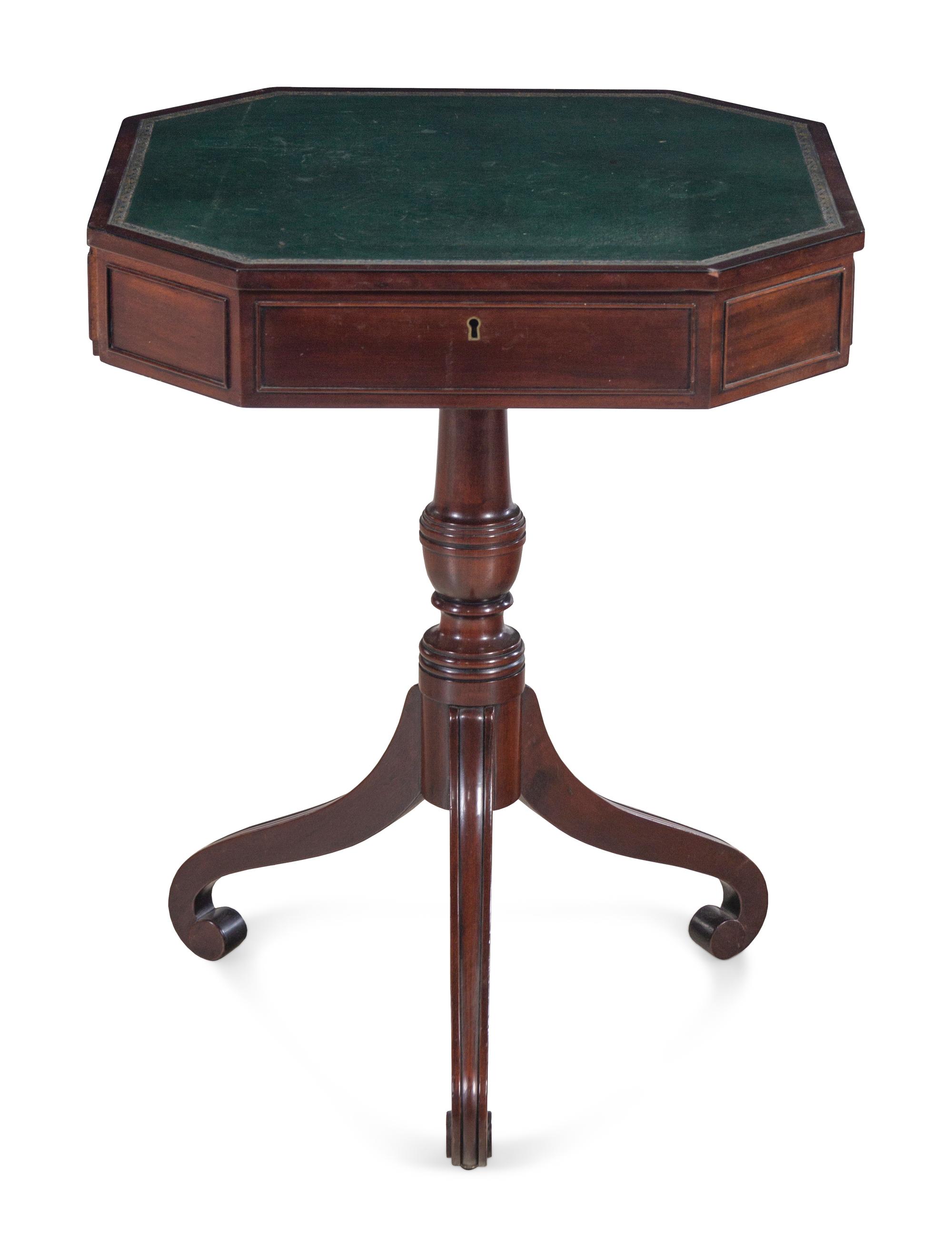A Regency Style Mahogany Small Writing Table