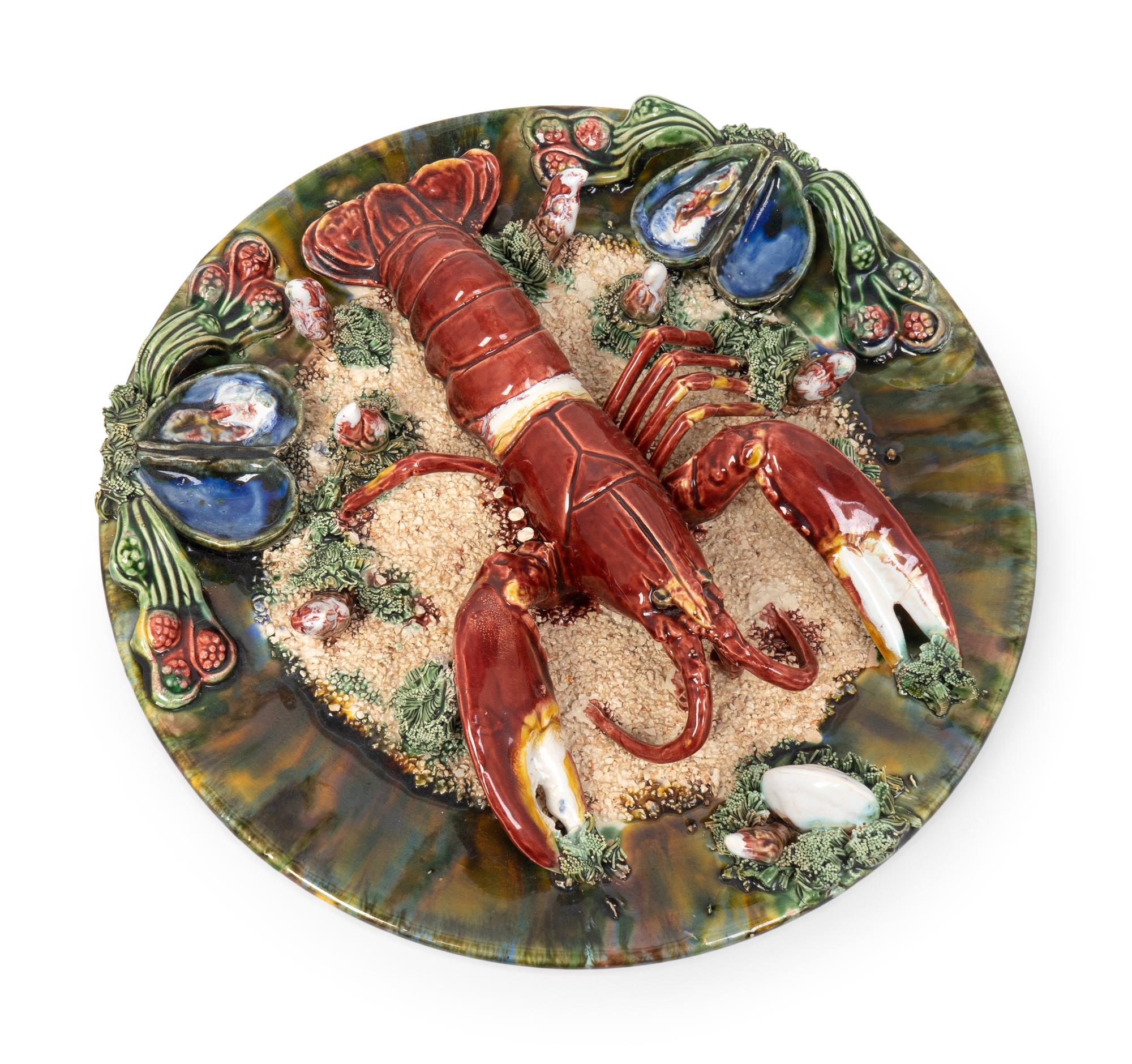A Contemporary Palissy Ware Charger — GEOFFREY LUFF, 20TH CENTURY