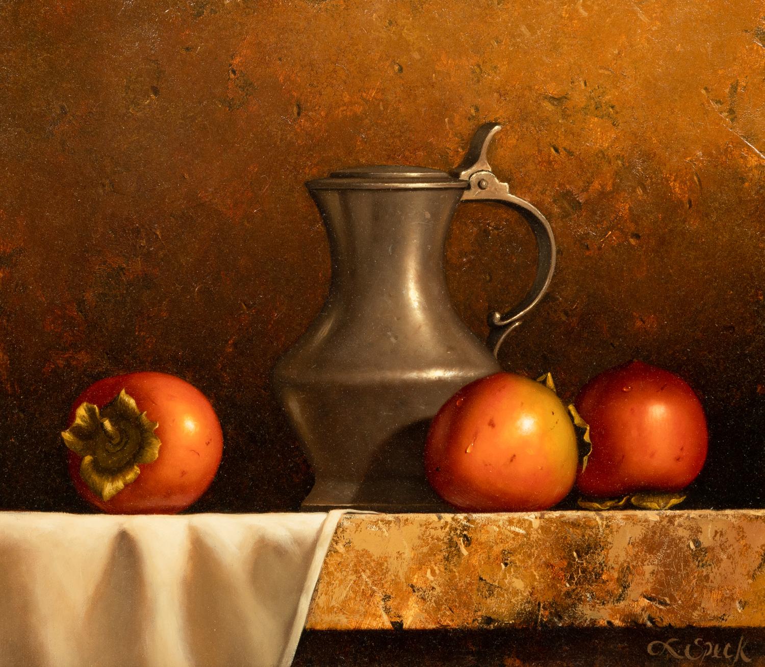 Pewter with Persimmons