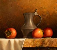 Pewter with Persimmons